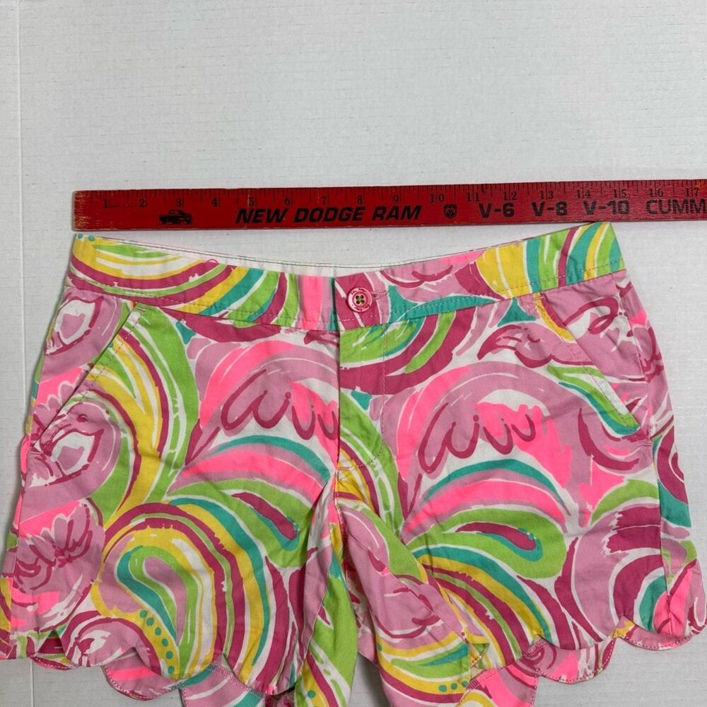Lilly Pulitzer Buttercup Shorts All Nighter Pink Flamingo Women’s‎ Size 0 - Picture 6 of 7